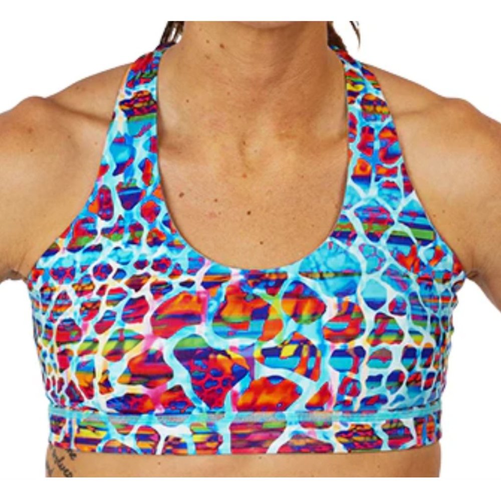 CVG Butterfly Back EXOTIC Sports Bra, Excellent Used Condition, Size M